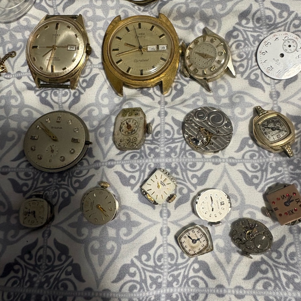 Assorted Watch Faces And Movements Name Brands - image 2